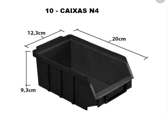Caixa Plástica Bin para organizar - usadas - Foto 4