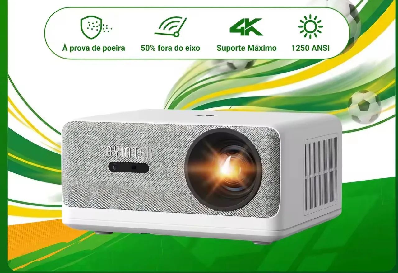 Projetor + Tela retratil automática.