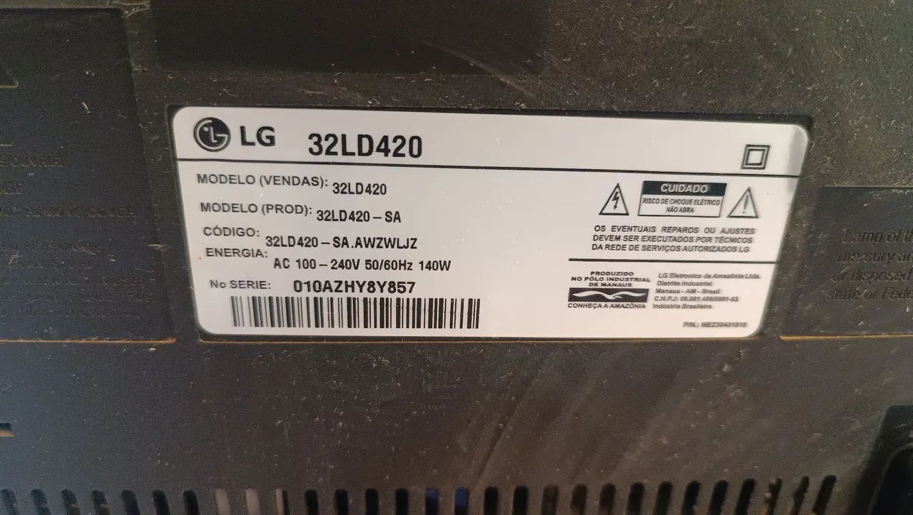 TV LG 32" R$100 - Foto 2