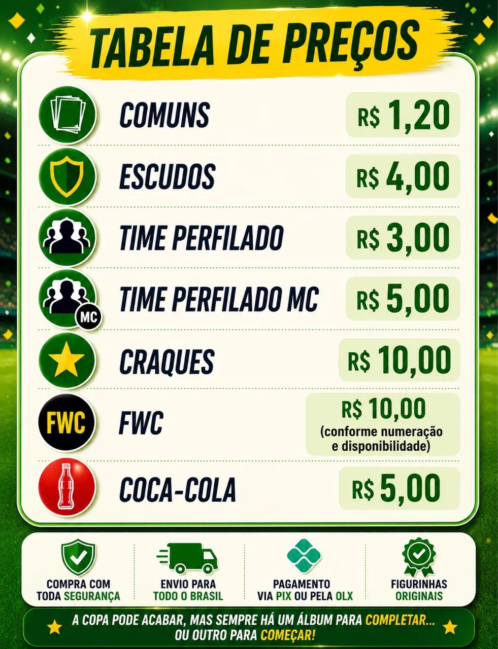 Figurinhas COPA 2026 - Foto 2