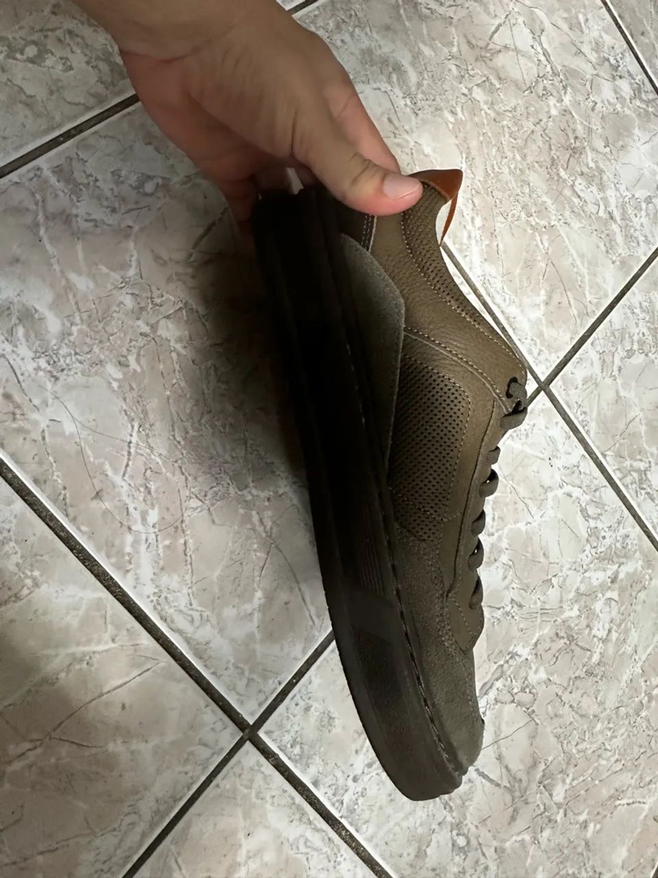 Sapato democrata de couro  - Foto 4
