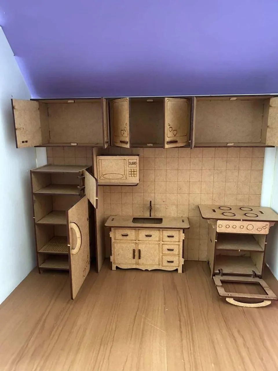 Casa de boneca de mdf - Foto 3