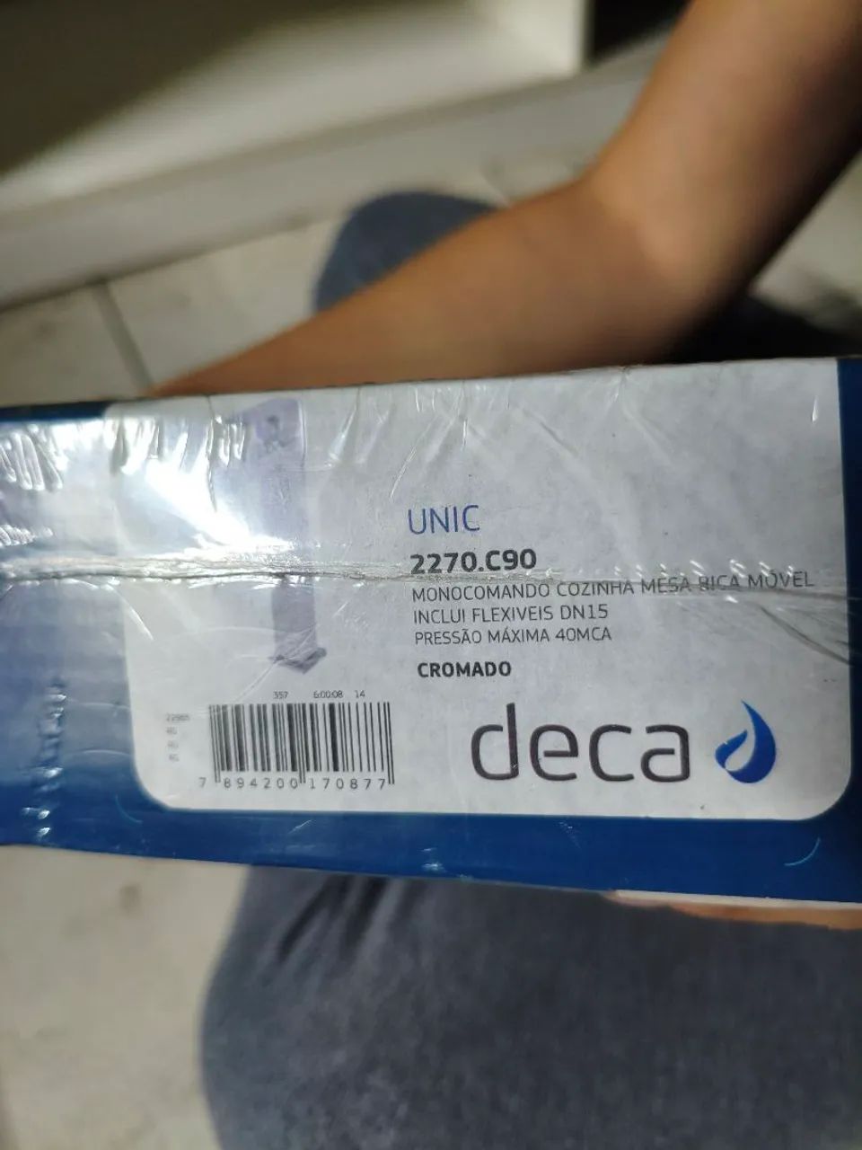 Torneira Deca Unic cromada monocomando 2270 C90 lacrada - Foto 3
