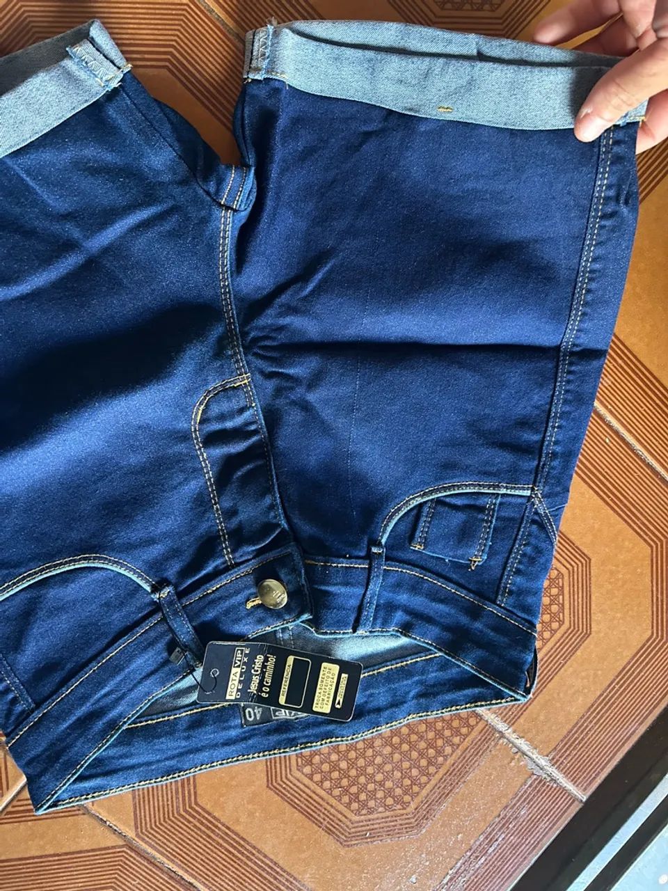 Calças/bermudas/shorts jeans  - Foto 5