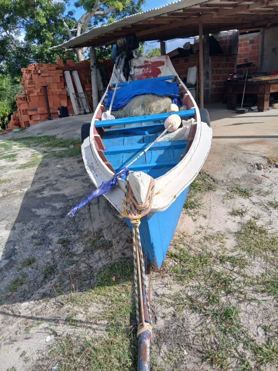 Canoa tipo jangada 
