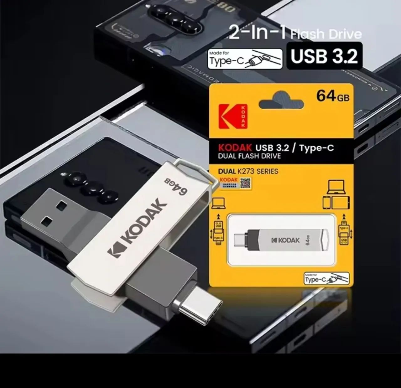 PENDRIVE PARA CELULAR 64GB - Foto 4