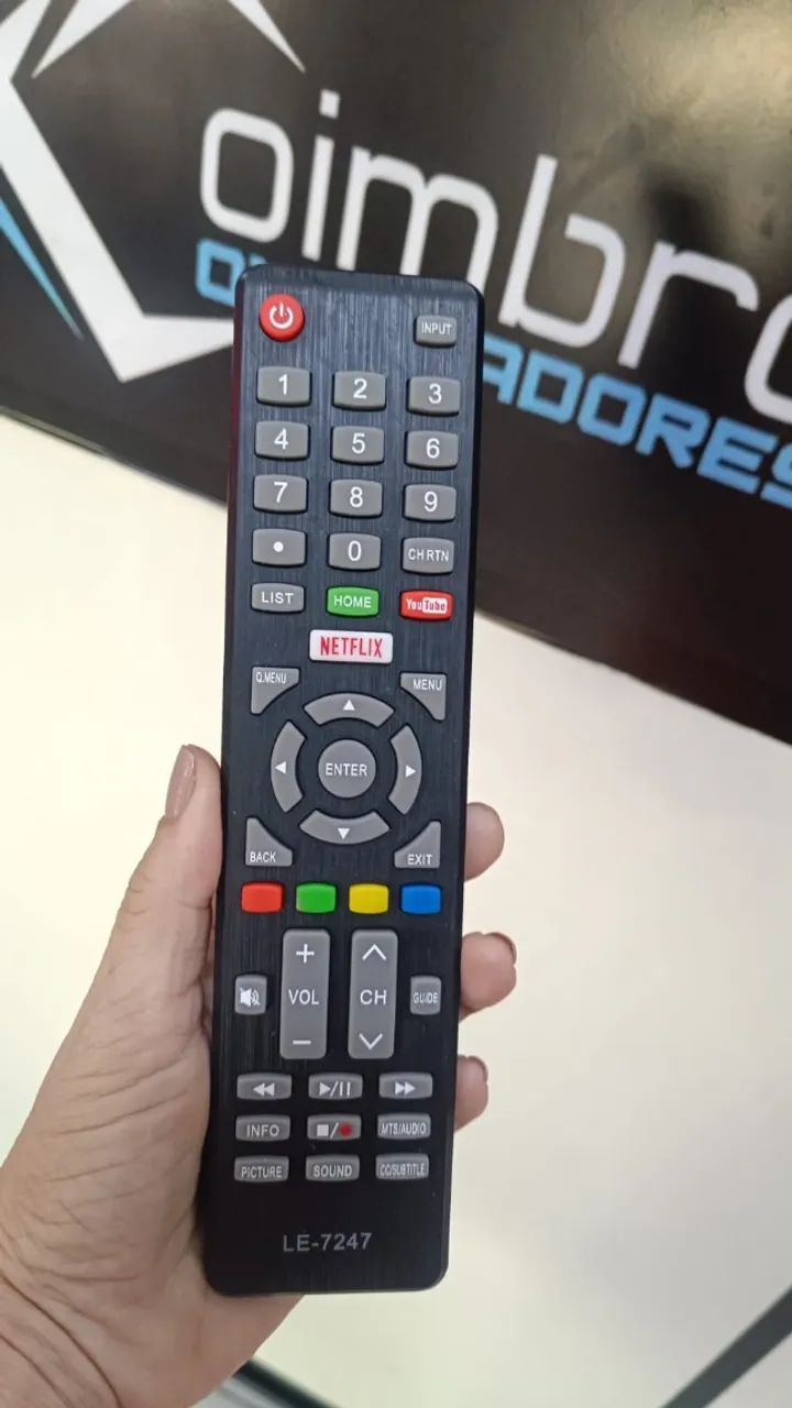 Controle de Tv Marcas Haier Cobia - Controle Lelong Le 7247 Loja Coimbra Computadores 