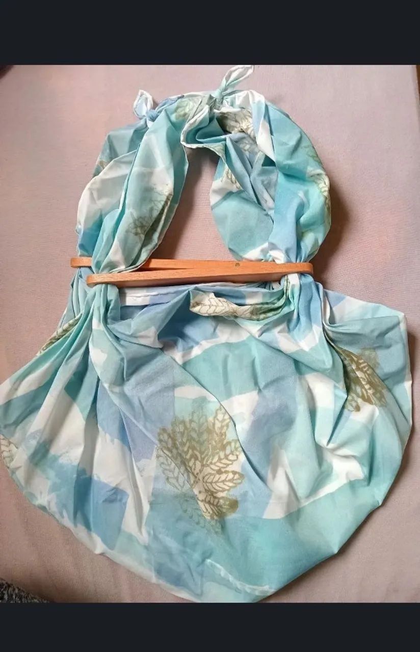 Bolsa de tecido pintado à mão (NOVA)