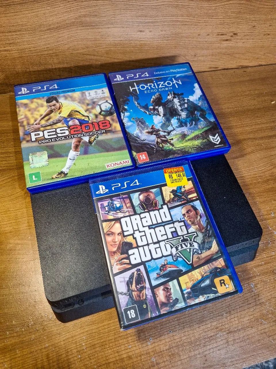 Ps4 Slim + 2 Controles e Jogos - Foto 2