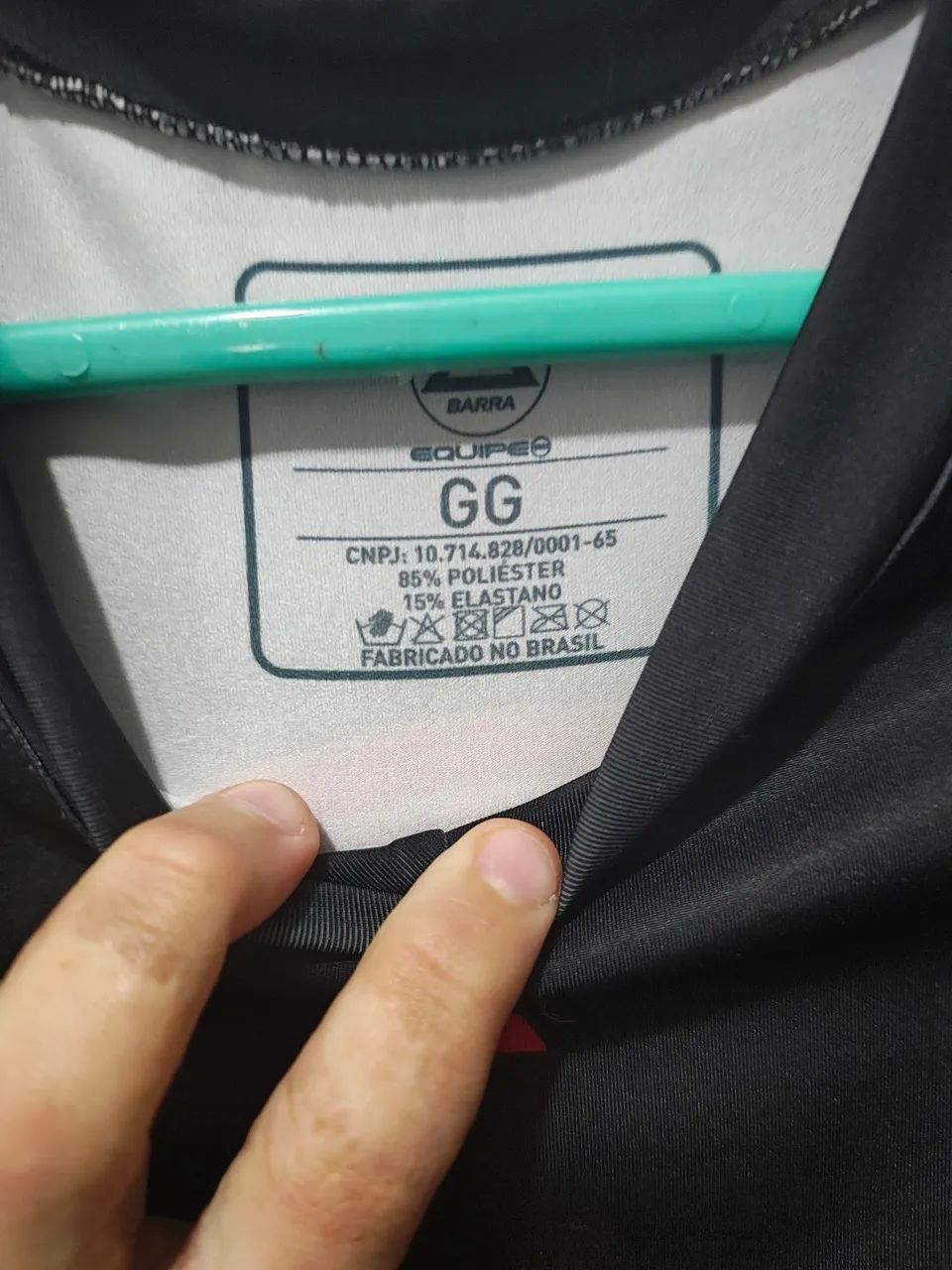 Rashguard ranqueada preta Gracie Barra gola V GG - Foto 3