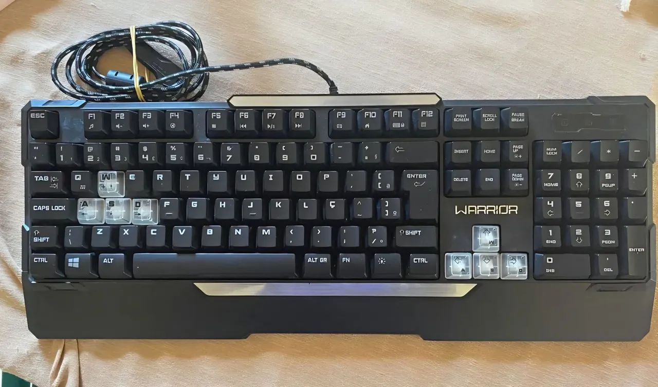 Teclado Gamer Warrior Rainbow LED - Foto 2