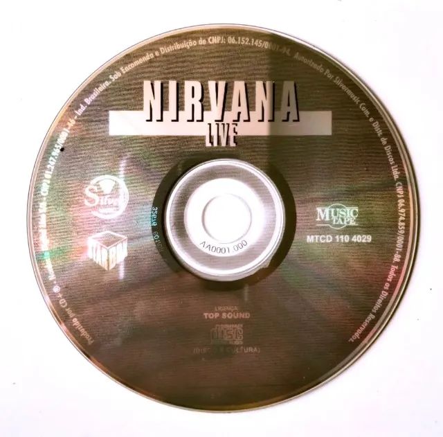 Cd Original - Nirvana (Álbum Live - Coleção Ultra Rare Trax