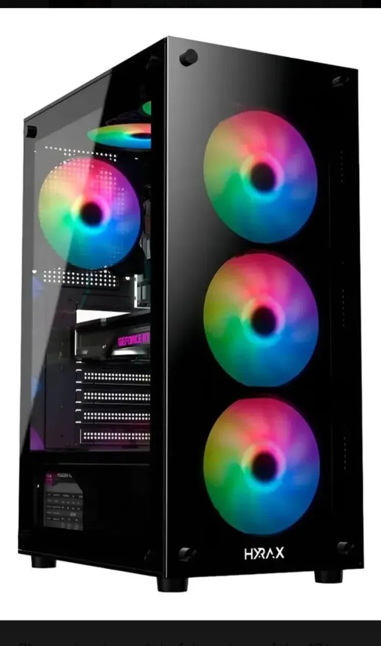Gabinete Gamer Hyrax GHB210, Mid Tower, 6x Fans ARGB - Foto 3