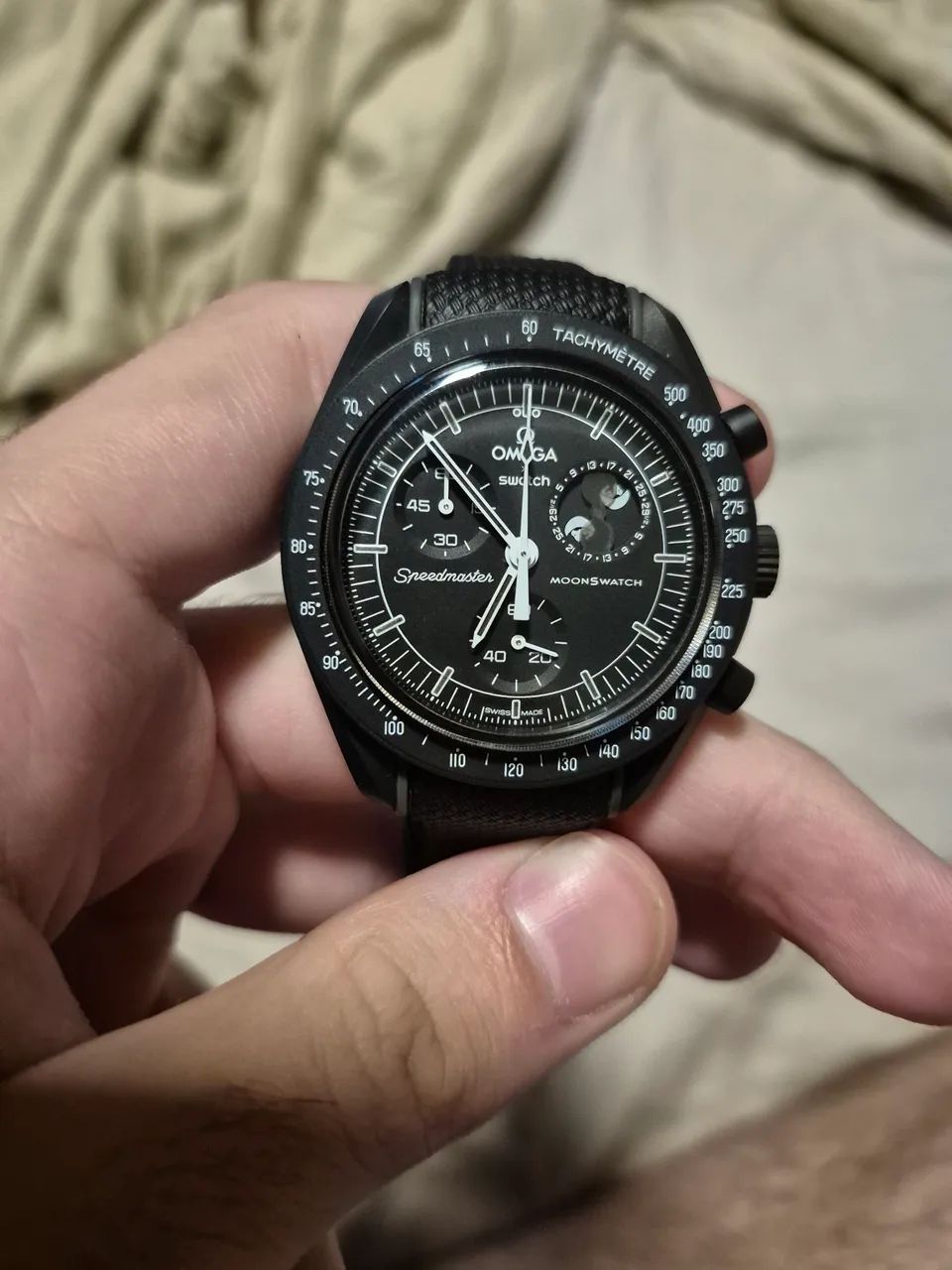 Relógio Omega x Swatch Moonswatch Mission To The Moonphase