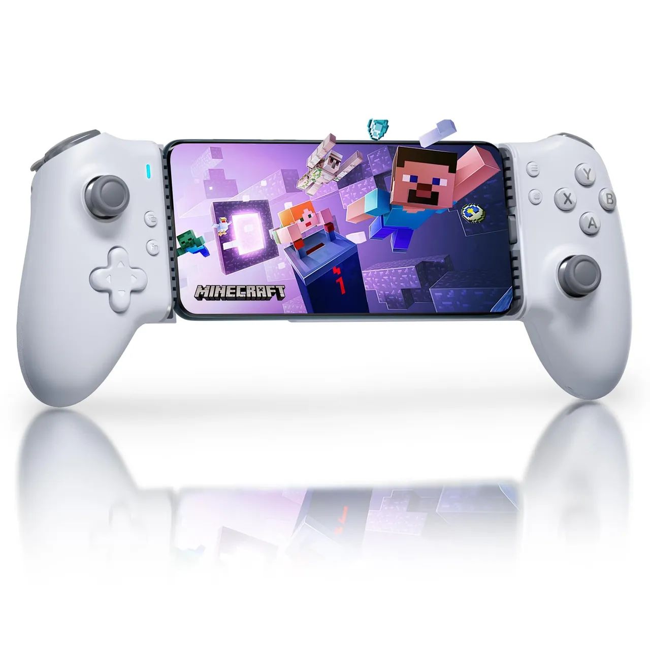 Gamepad Easysmx M15 Branco Para Android, iOS, Pc, Switch, Controle Bluetooth e tipo C 