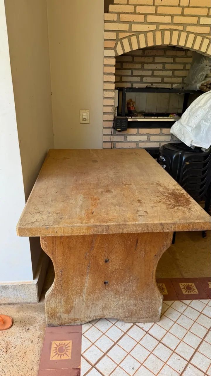 MESA DE MADEIRA MACIÇA  - Foto 5