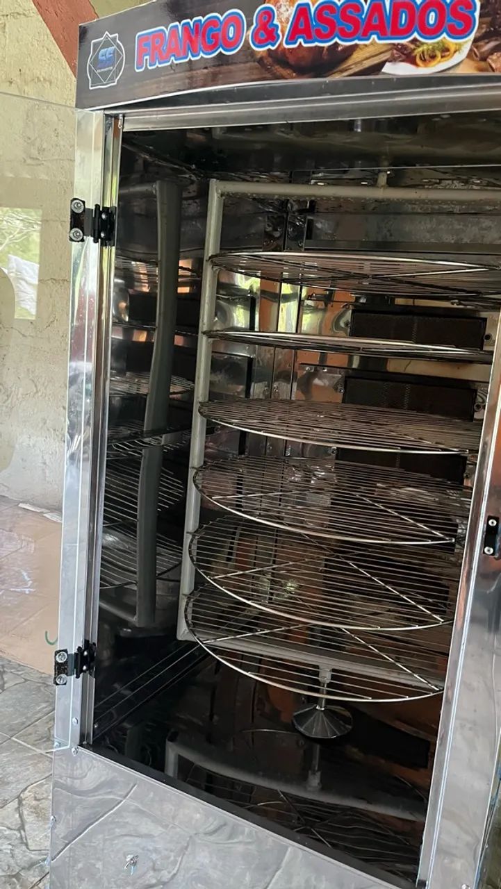 Máquina Giratória para Frango Assado SS Inox + Mesa e Acessórios - Foto 3