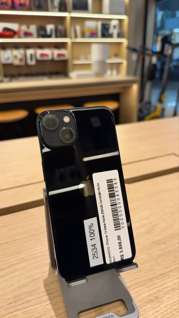 iPhone 13 256GB Preto - Seminovo 