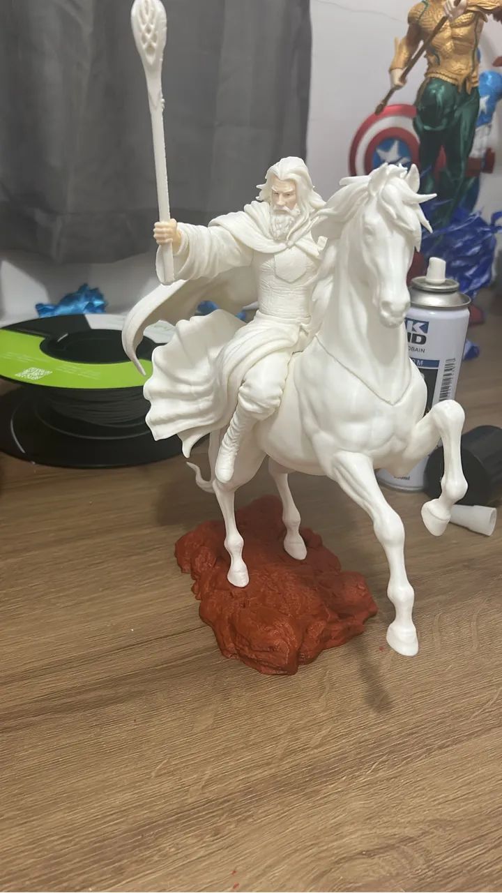 Action figure Gandalf Branco 25 cm - Foto 2