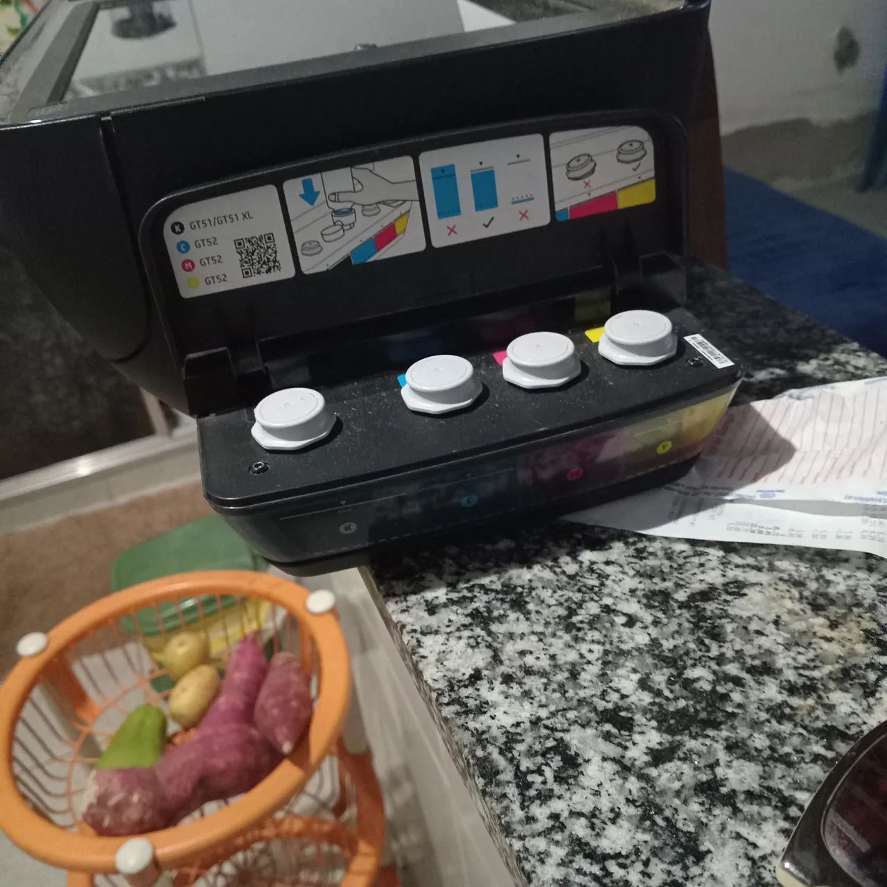 Vendo impressora funcionando 