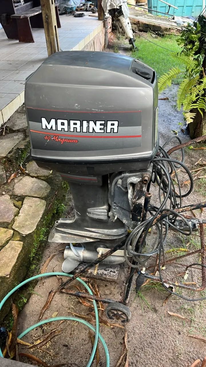 MOTOR MARINER 40hp COM COMANDO  - Foto 4