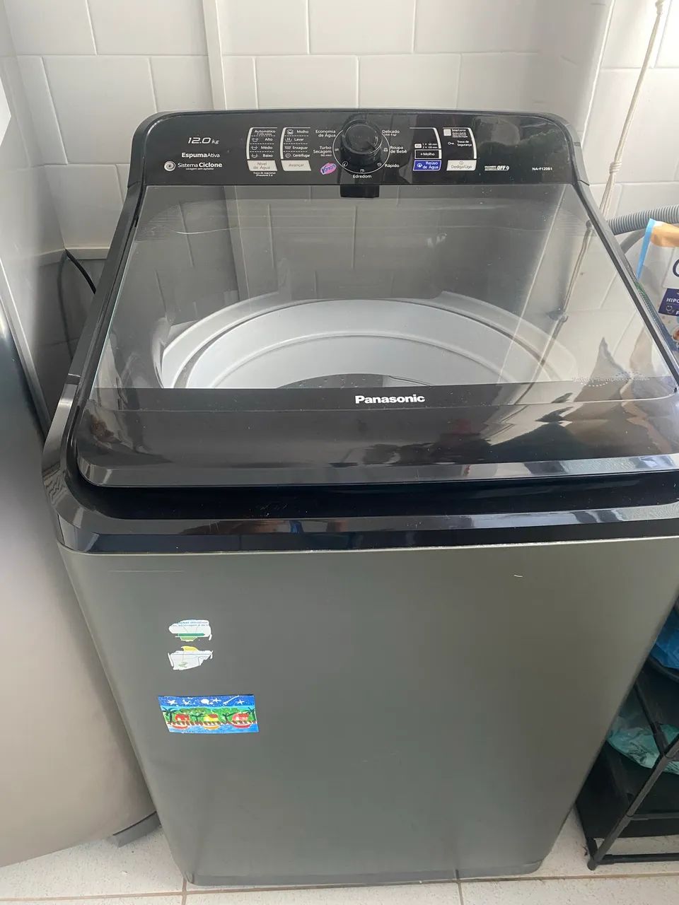 Máquina de Lavar Panasonic NA-F120B4 12kg - Excelente Estado! - R$ 1.200