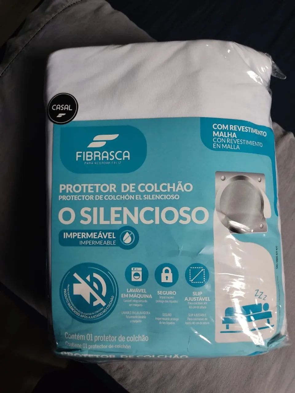 Cama de Casal + Colchão D45 + Capa Impermeável - Ótimo Custo-Benefício - Foto 4