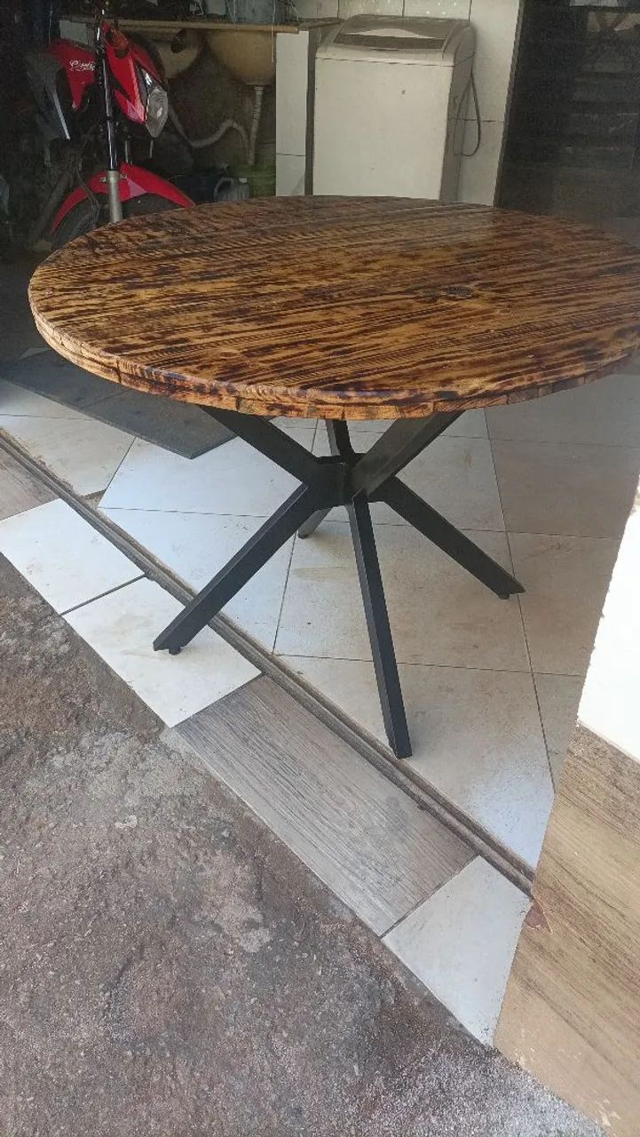 Mesa diâmetro do tampo 1m e 6 - Foto 2
