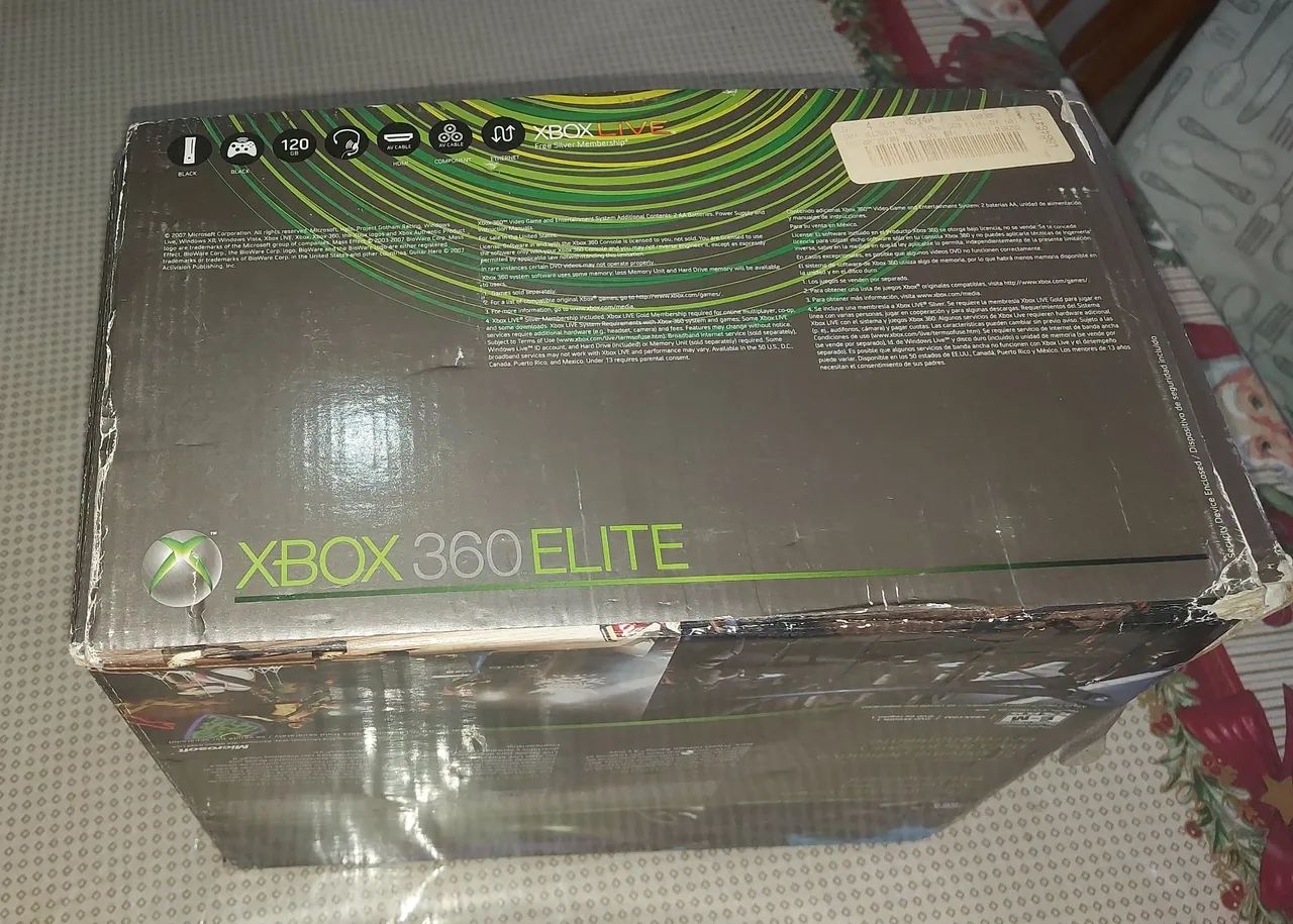 CAIXA ORIGINAL do Xbox 360 FAT Elite - Foto 2