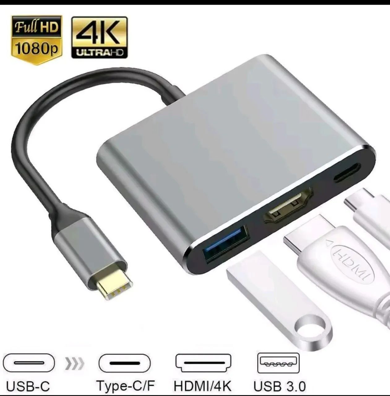 Usb 3c 3 em 1 - Foto 3