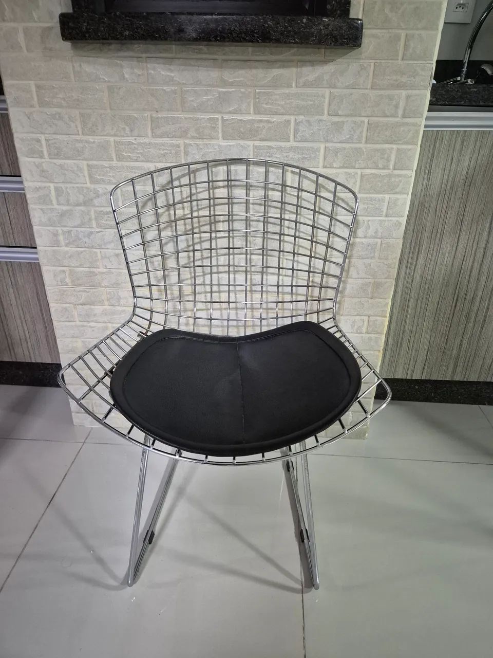 Cadeira bertoia aramada 4unidades