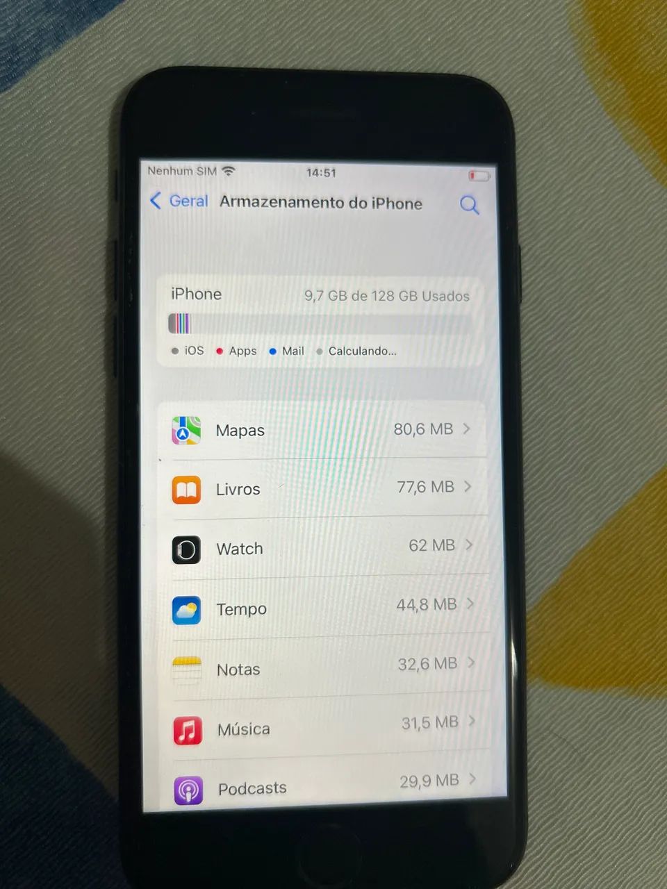 iPhone 7 nada trocado funcionando tudo  - Foto 5