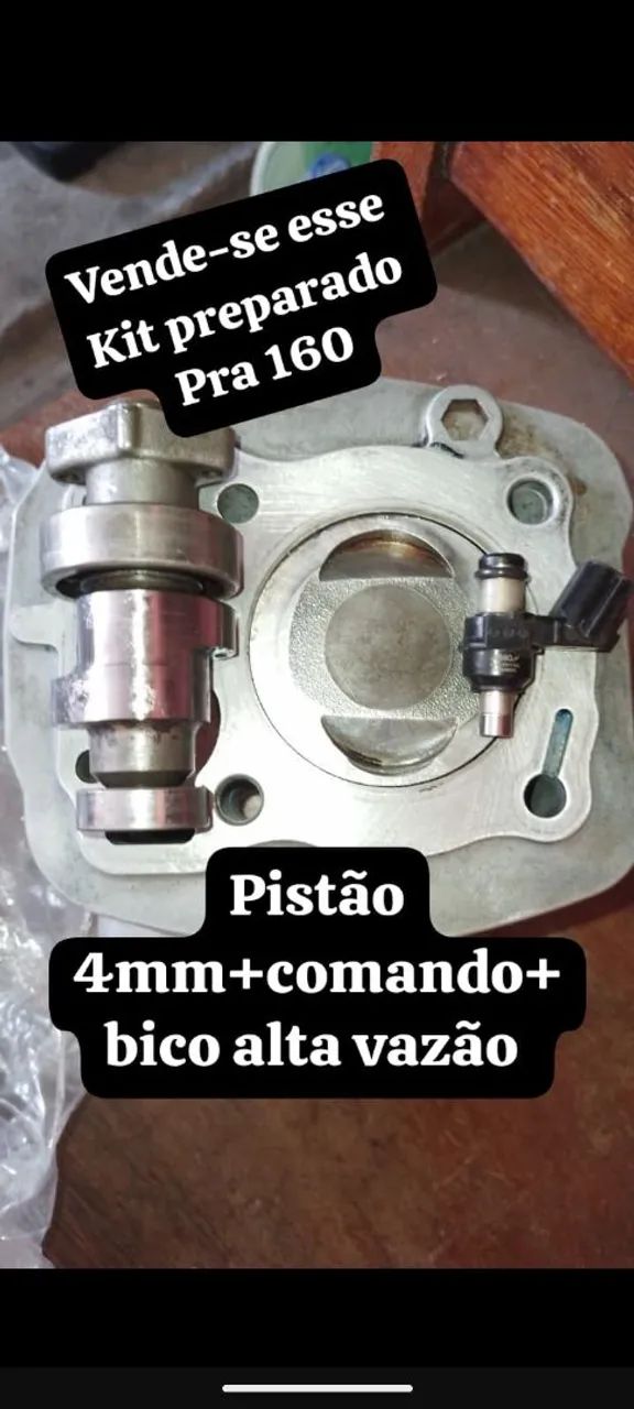 Kit 4mm+comando+bico 190 para qualquer 160