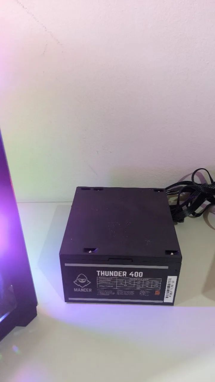 Fonte mancer thunder 400w PFC ativo plus 80 bronze  - Foto 2