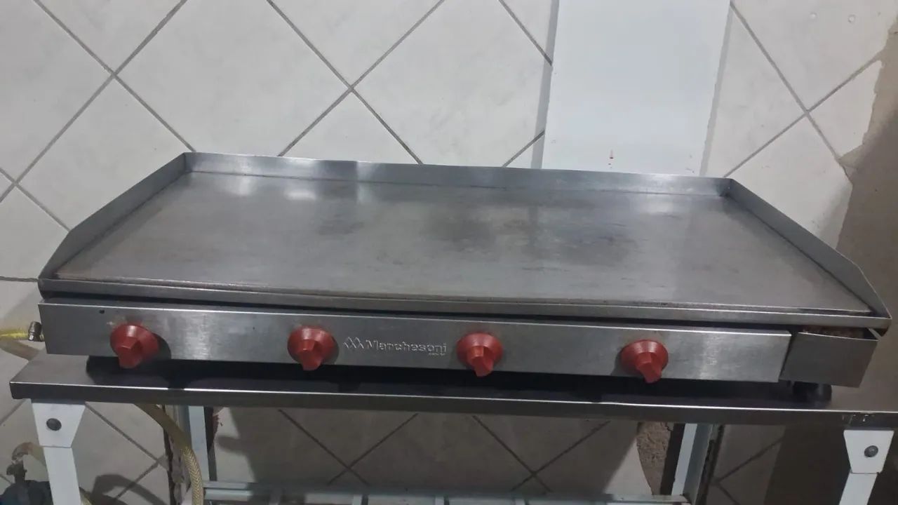 Vendo chapa + mesa inox - Foto 2
