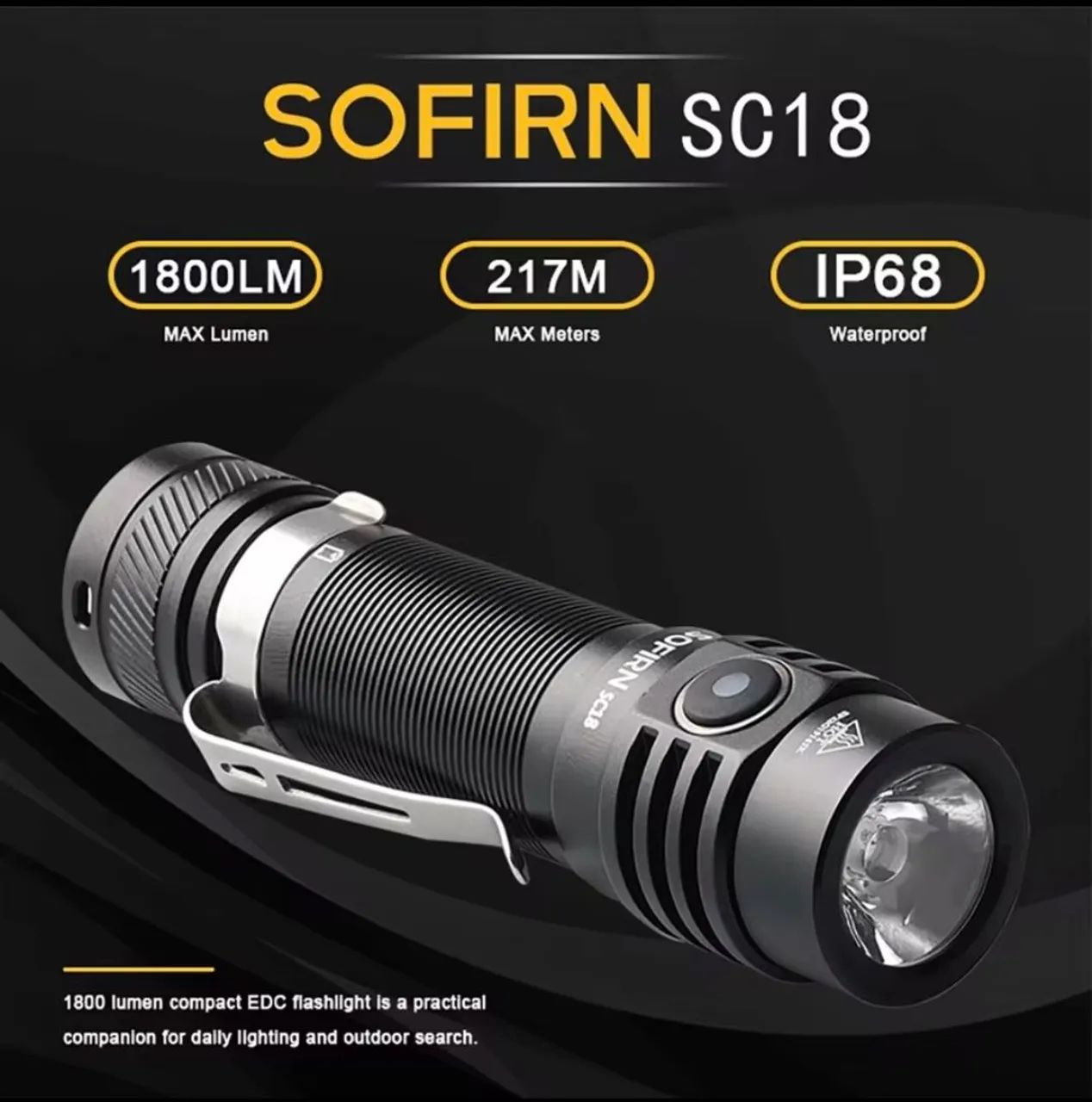 Lanterna Sofirn SC18 1800 lúmens - Foto 3