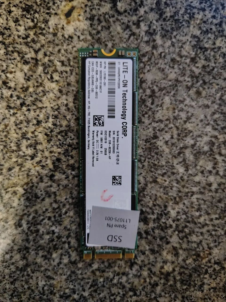 SSD NVMe 256Gb Lite-on
