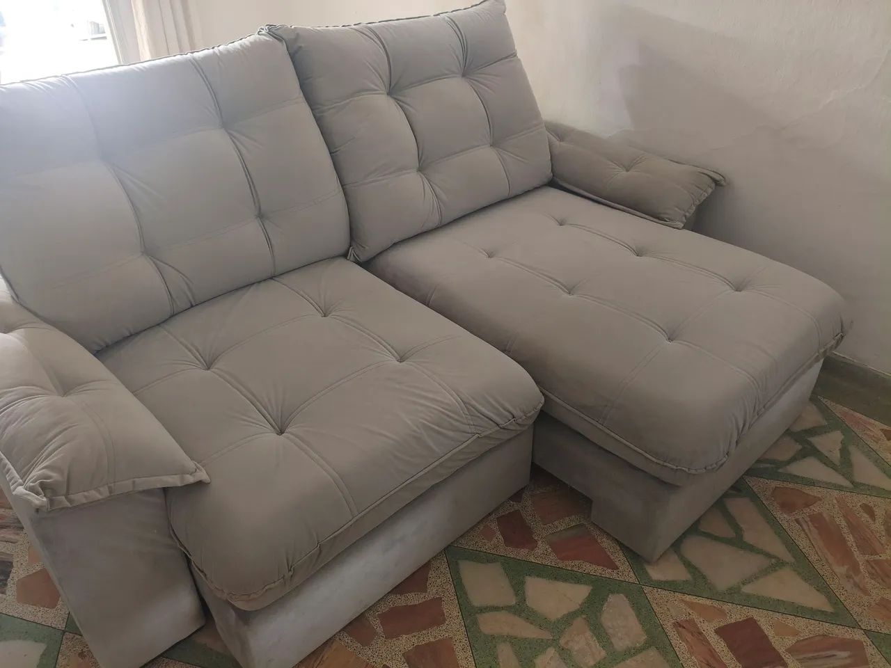 Sofá reclinável 2 lugares 