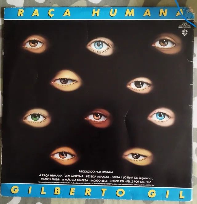 LP Vinil Gilberto Gil - Raça Humana Com Encarte (1984) EX/VG+ - Foto 2