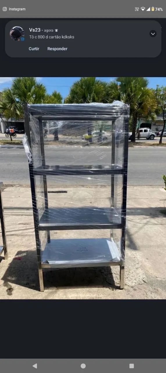 Estante de inox 