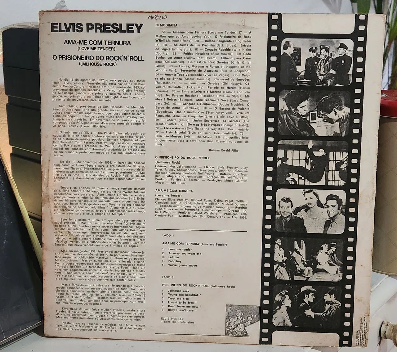 Disco vinil ELVIS PRESLEY "O PRISSIONEIRO DO ROCK N ROLL" lp - Foto 2
