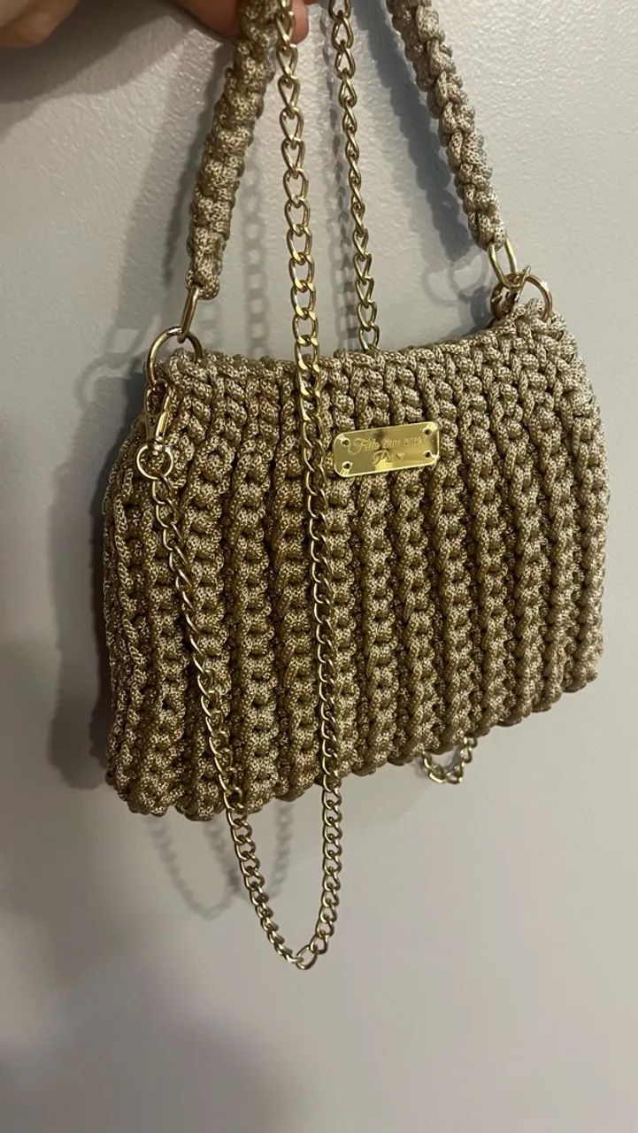 Bolsa Crochê no fio Nautico