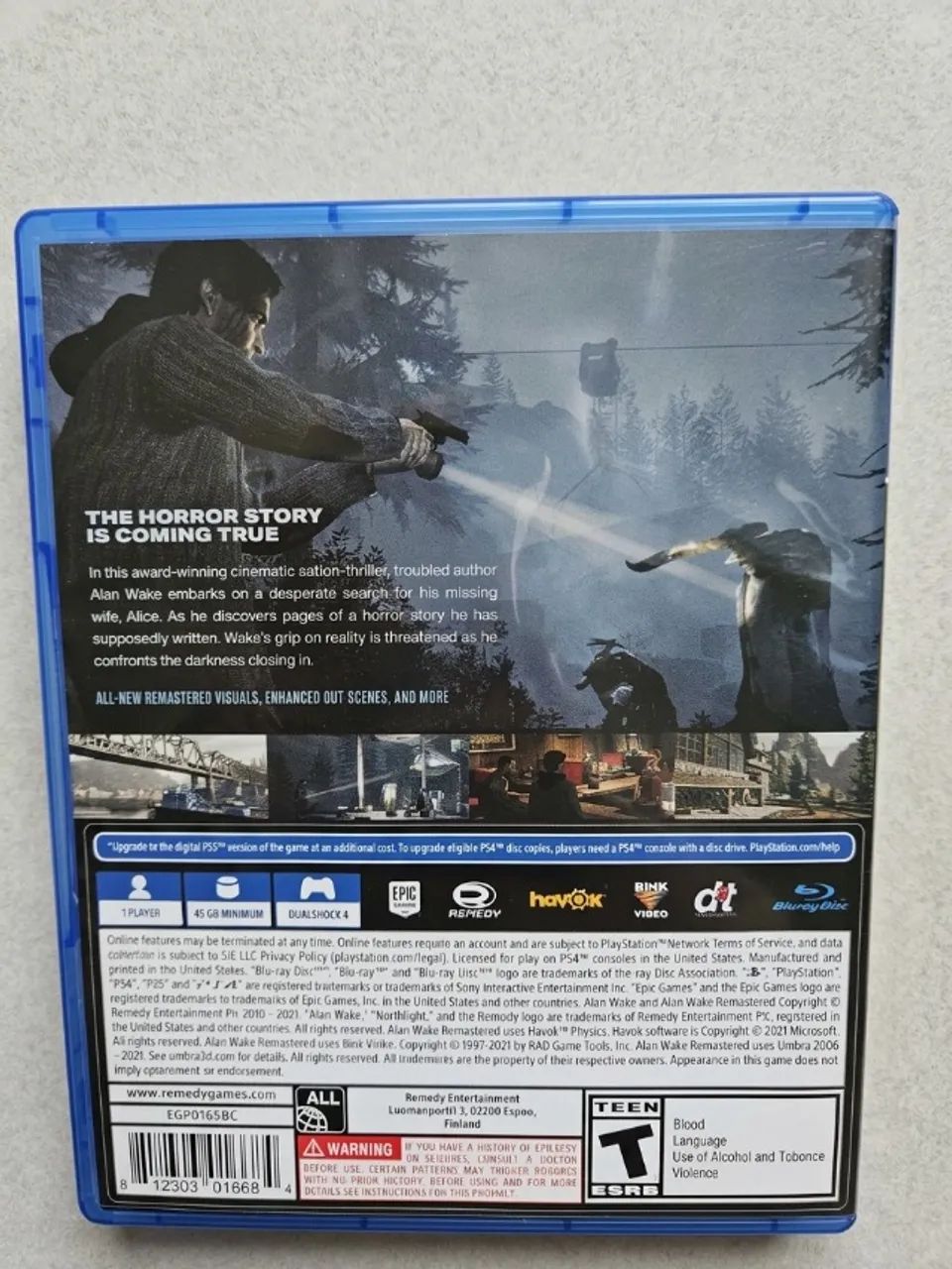 Alan Wake Remastered PS4 - Unico da OLX - Foto 2