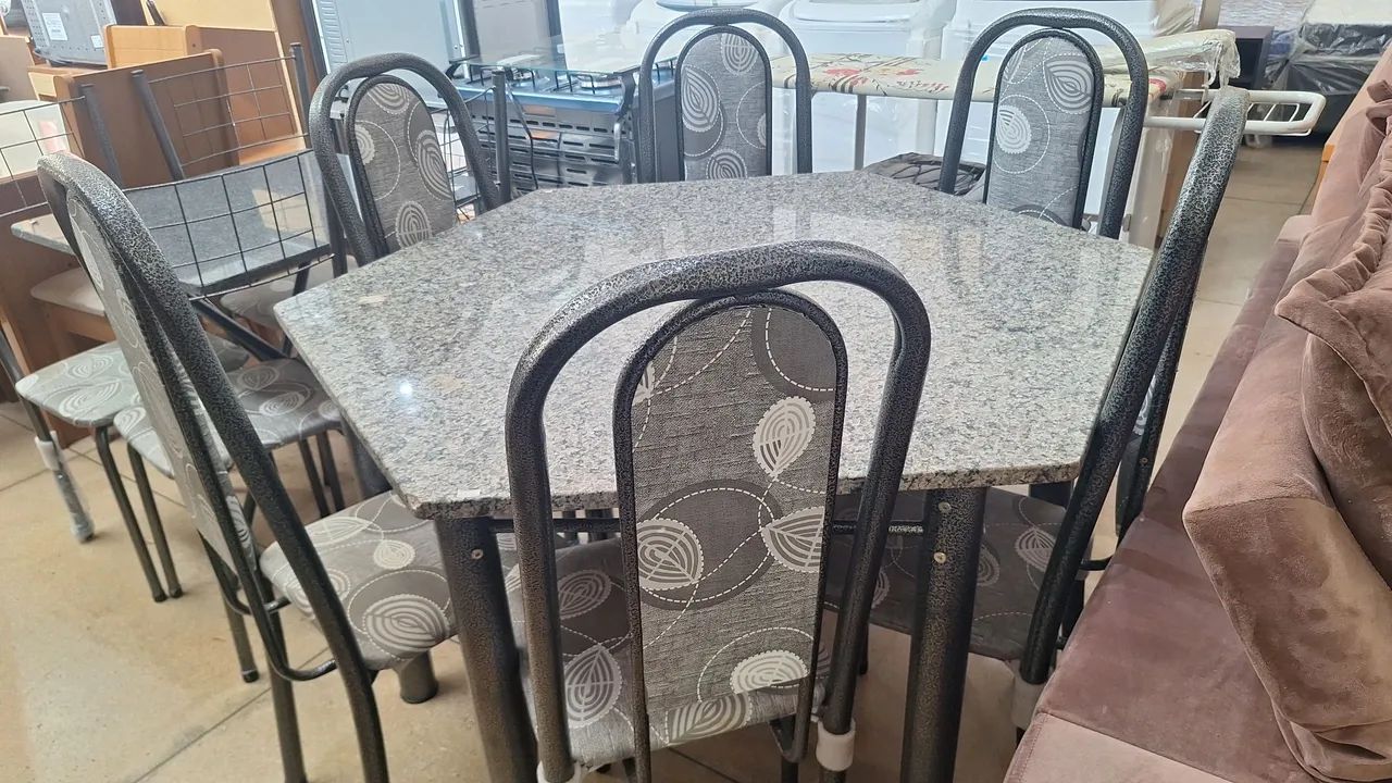 Mesa sextavada nova - Foto 3