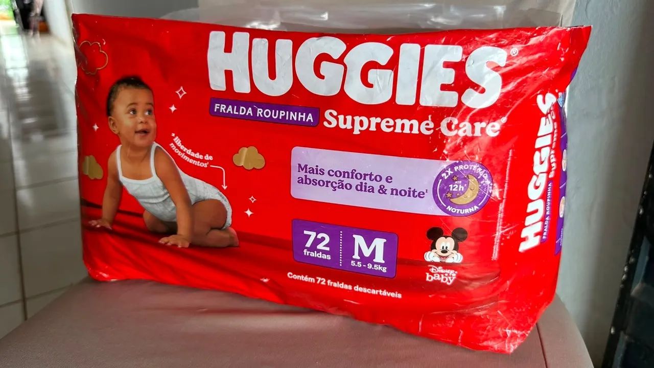 Fraldas Huggies Supreme Care NOVA!!!