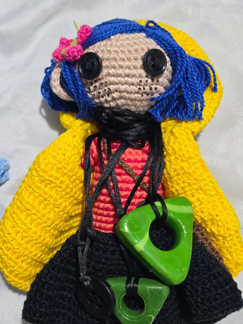 Coraline Amigurumi com 3 extras - Foto 5