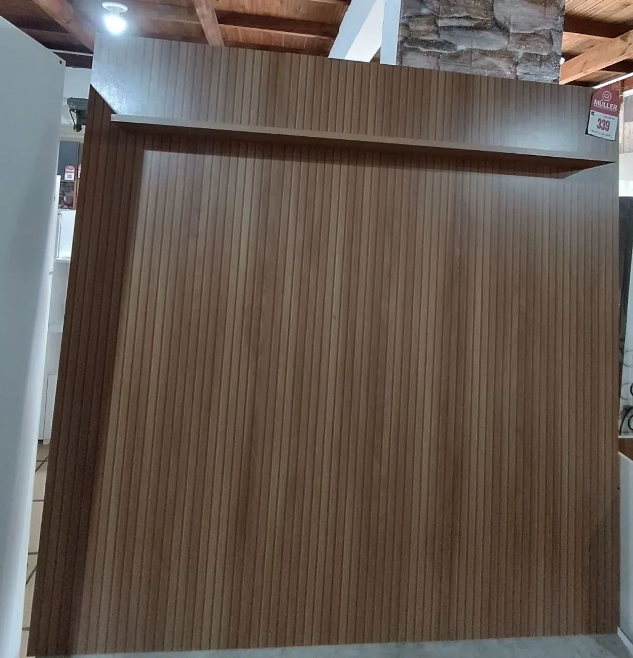 Painel adesivado ripado  - Foto 4
