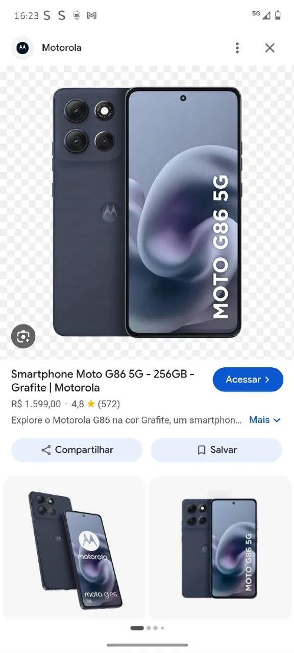 Celular MOTO G 86 5 G
