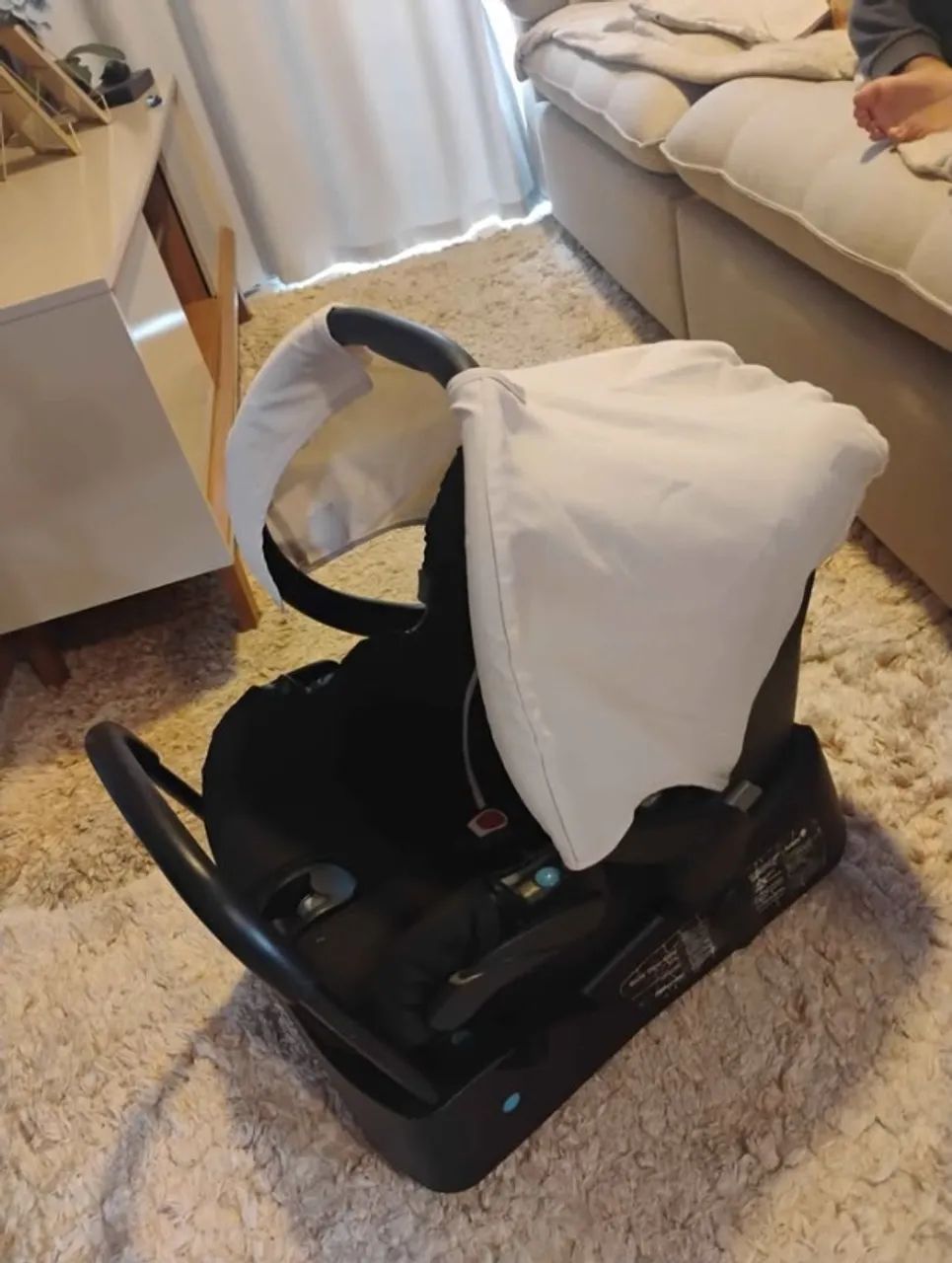Carrinho de bebe com bebê conforto e base para carro - Foto 4