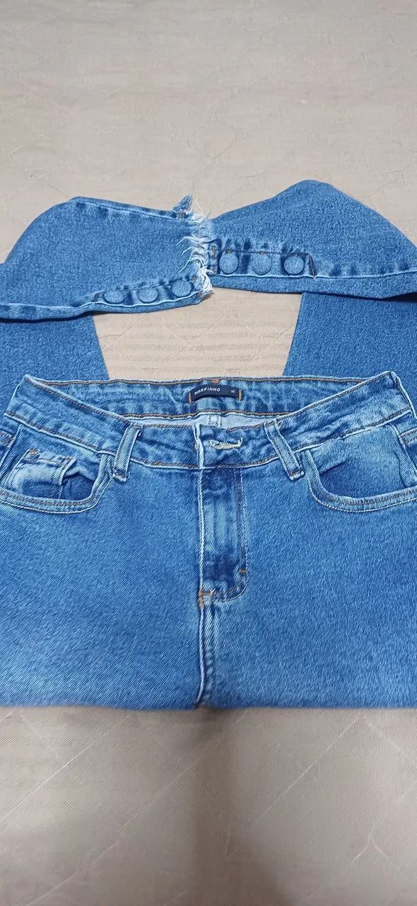 Calça jeans 38 fem Marfino, nova - Foto 4